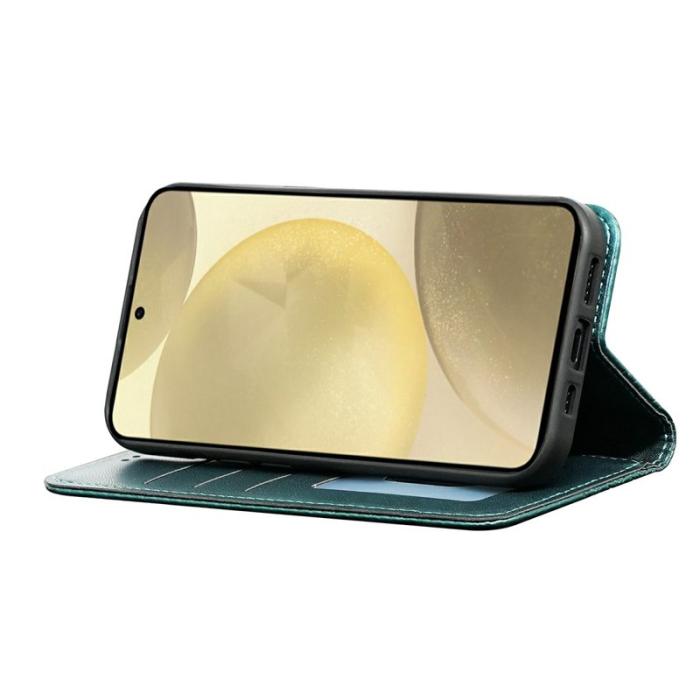 OEM - Plånboksfodral för Samsung Galaxy S26 Plus Konstläder - Grön