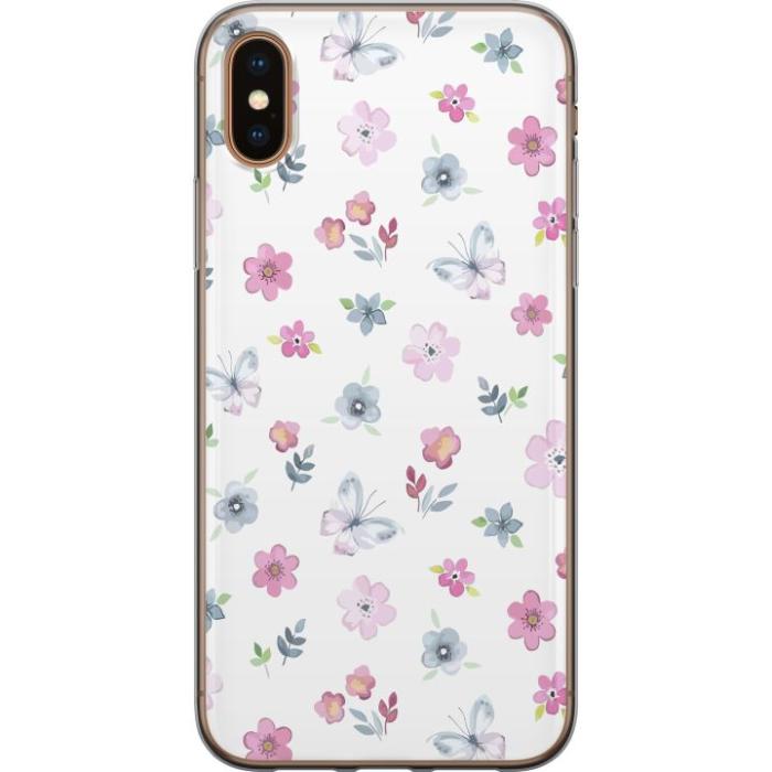 iSecrets - Mobilskal till Apple iPhone XS Max med Blommor och fjärillar