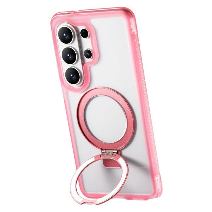 OEM - Mobilskal för Samsung Galaxy S26 Ultra Magnetiskt Kickstand TPU - Rosa