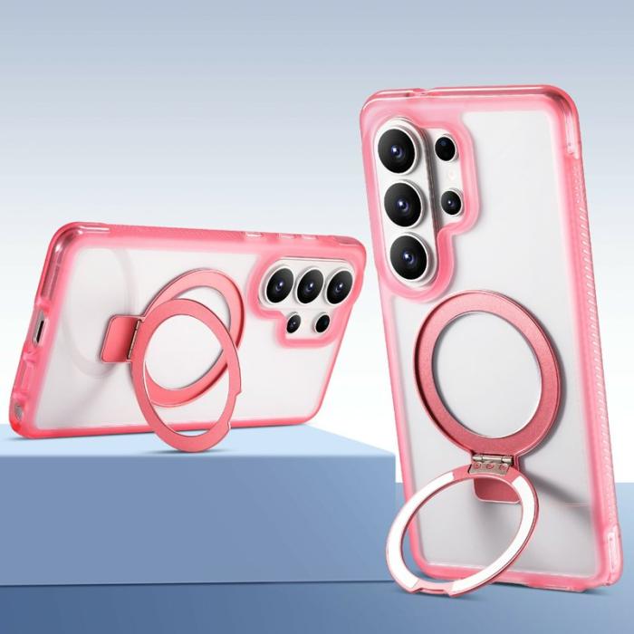 OEM - Mobilskal för Samsung Galaxy S26 Ultra Magnetiskt Kickstand TPU - Rosa