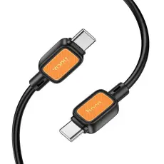 Hoco - HOCO USB-C till USB-C Kabel 3A 60W 1m X108 - Svart