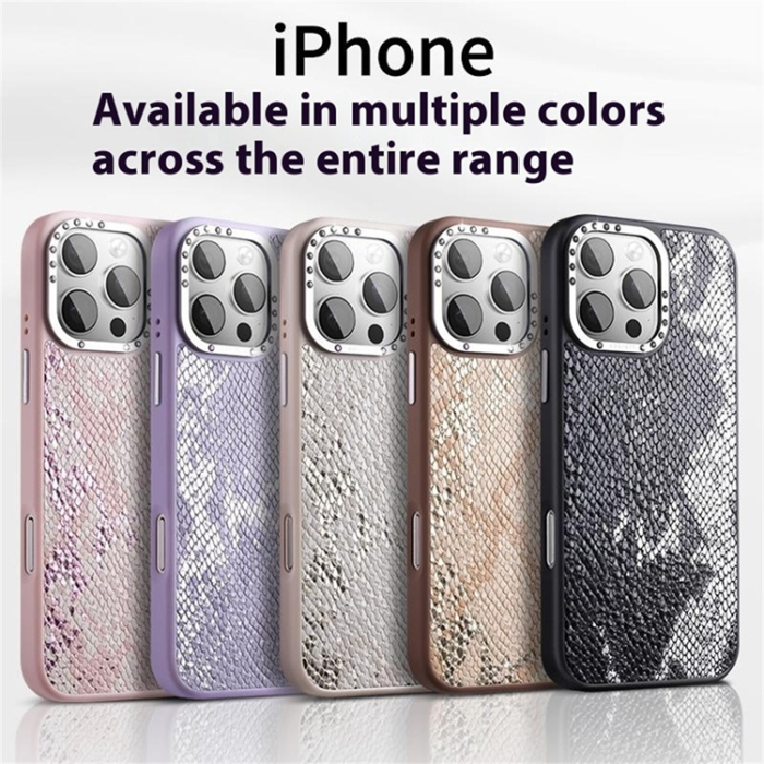 JAUCASE - JAUCASE iPhone 16 Pro Max Mobilskal Magafe Snake - Brun