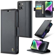 Caseme - CASEME Pl&aring;nboksfodral Konstl&auml;der f&ouml;r iPhone 14 Plus - Svart