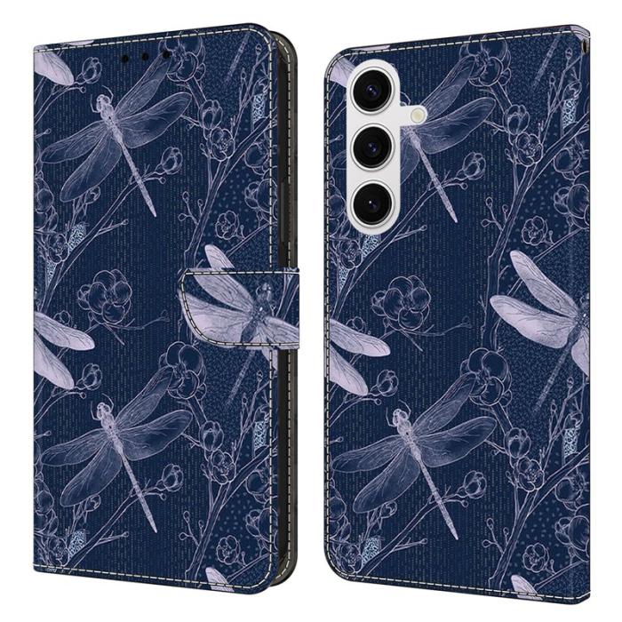 OEM - Samsung Galaxy S26 Plånboksfodral Mönstertryck Konstläder Flip Ställ - Dragonfly