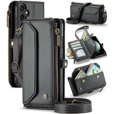 Caseme - CASEME Pl&aring;nboksfodral Konstl&auml;der f&ouml;r Samsung Galaxy S23 FE - Svart