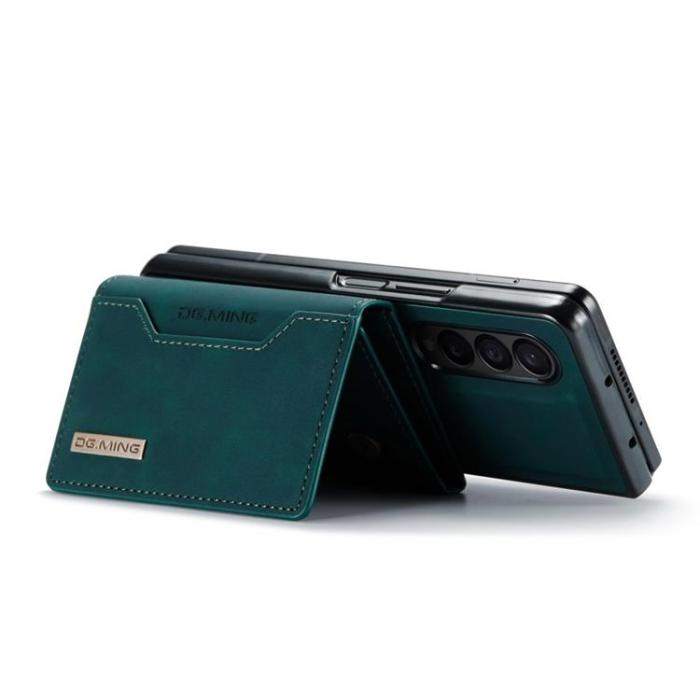 DG.MING - DG.MING Galaxy Z Fold 3 Plånboksfodral M2 Magnetic Kickstand - Grön