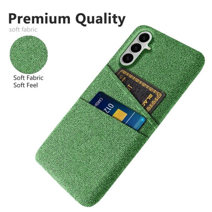OEM - Mobilskal till Samsung Galaxy S26 / S26 Pro Kläde + Hård PC - Grön