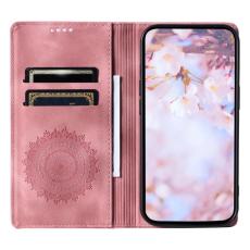 OEM - Samsung Galaxy A37 Pl&aring;nboksfodral Konstl&auml;der M&ouml;nster - Ros&eacute;guld