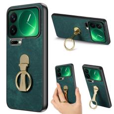 CASENEO - CASENEO Xiaomi 17 Pro Fodral Retro Konstl&auml;der - Gr&ouml;n