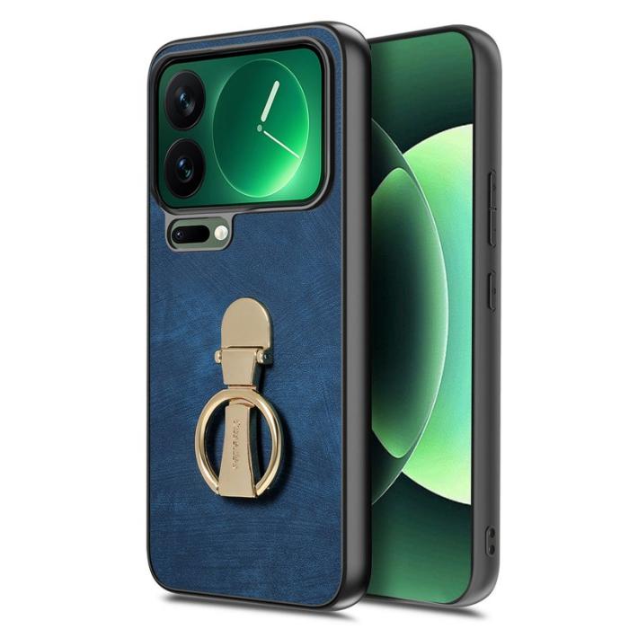 CASENEO - CASENEO Xiaomi 17 Pro Fodral Retro Konstläder - Blå