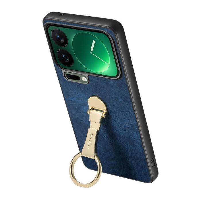 CASENEO - CASENEO Xiaomi 17 Pro Fodral Retro Konstläder - Blå