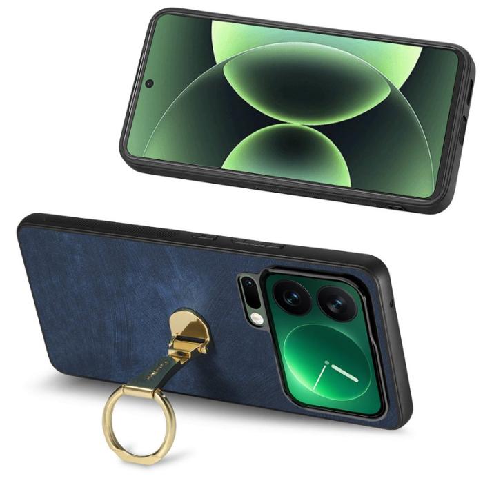 CASENEO - CASENEO Xiaomi 17 Pro Fodral Retro Konstläder - Blå