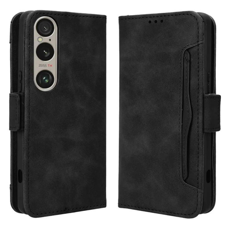 Sony Xperia 1 VI Plånboksfodral Läder - Svart | 2353 | AlltMobil