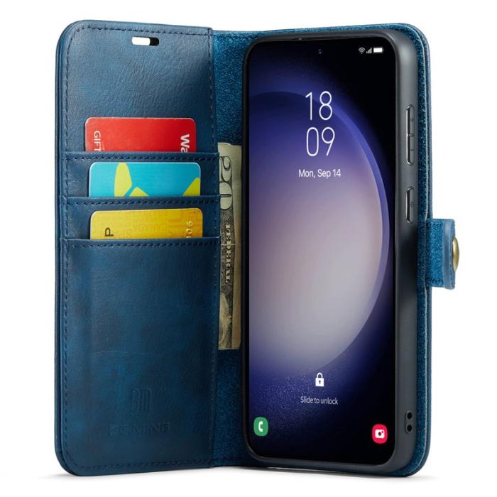 DG.MING - DG.MING Samsung Galaxy A36 5G Plånboksfodral Äkta läder - Blå