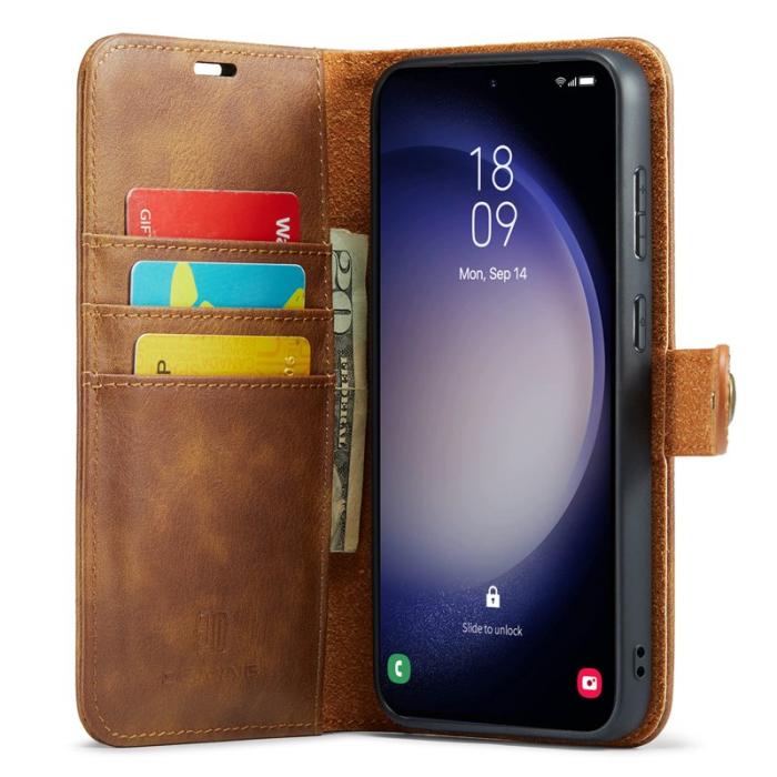 DG.MING - DG.MING Samsung Galaxy A36 5G Plånboksfodral Äkta läder - Brun