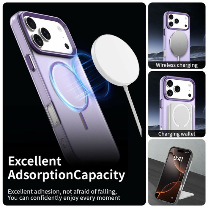 A-One Brand - iPhone 17 Pro Max Mobilskal MagSafe Candy Color - Lila