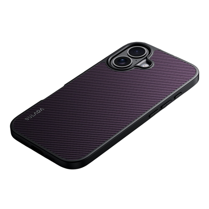 SULADA - SULADA iPhone 17 Mobilskal MagSafe Metal Lens Frame - Lila