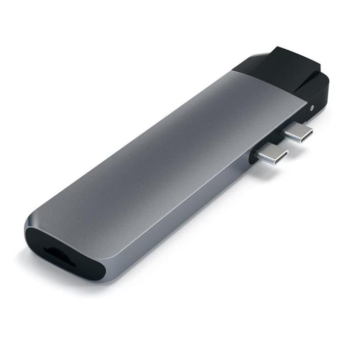 Satechi - Satechi USB-C Pro Hub med 4K HDMI och Ethernet - Space Grå