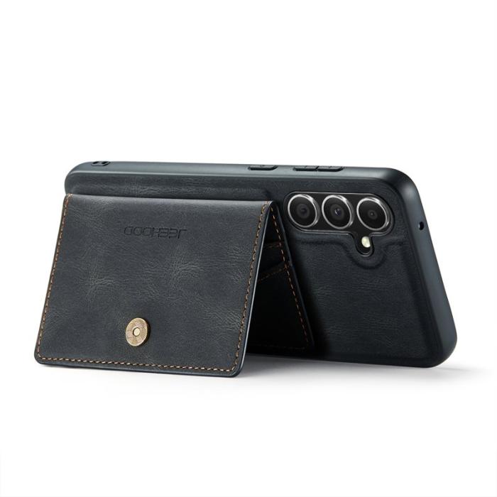 JEEHOOD - JEEHOOD Samsung Galaxy S23 FE Fodral Retro KonstLäder - Svart