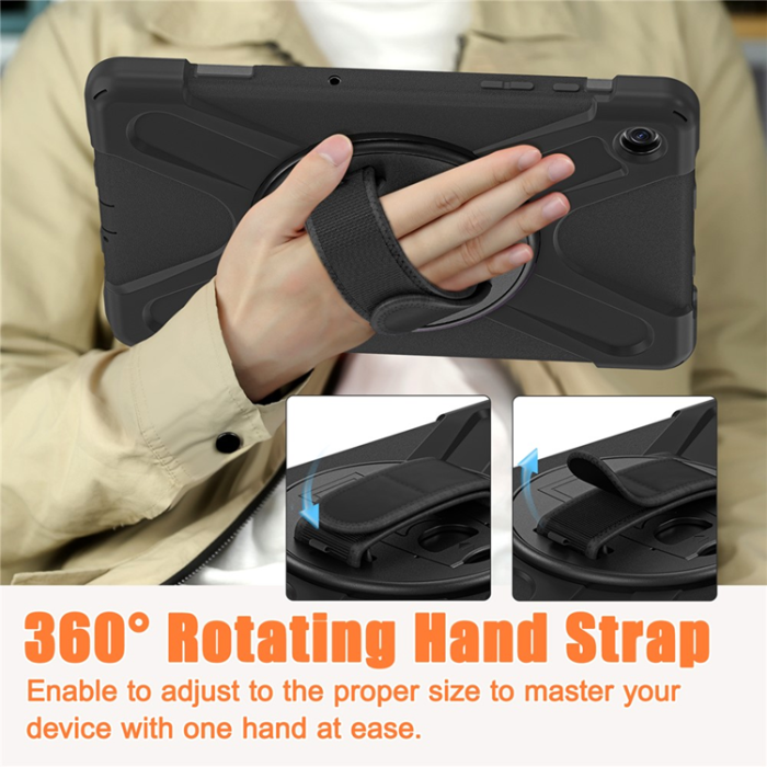 A-One Brand - Galaxy Tab A9 Plus Skal Silikon Rotary Kickstand