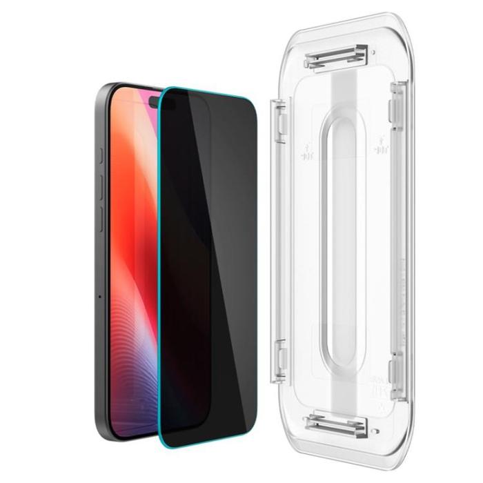 Spigen - [2-Pack] Spigen iPhone 16 Pro Max Skärmskydd Härdat glas TR. EZ Fit Privacy