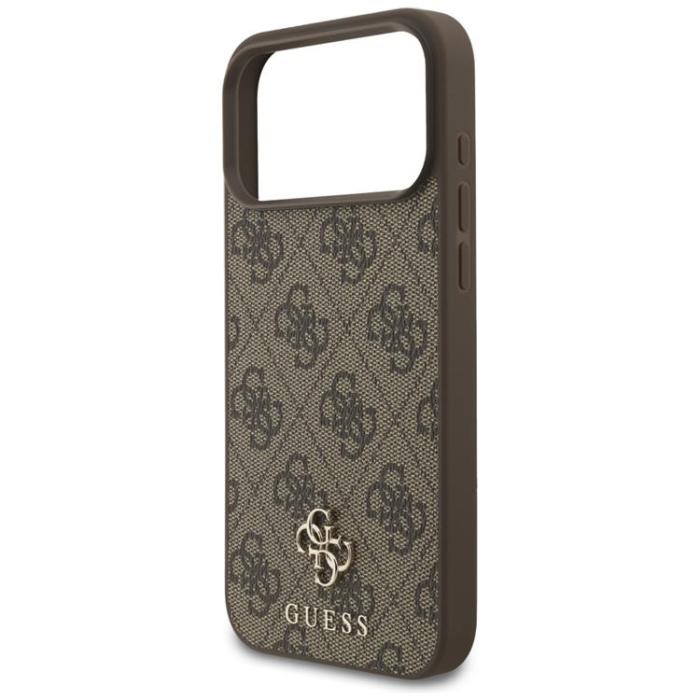 Guess - Guess iPhone 17 Pro Max Mobilskal MagSafe 4G Small Classic Logo - Brun