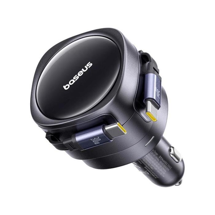 BASEUS - Baseus PD Billaddare 60W 2x USB-C - Svart