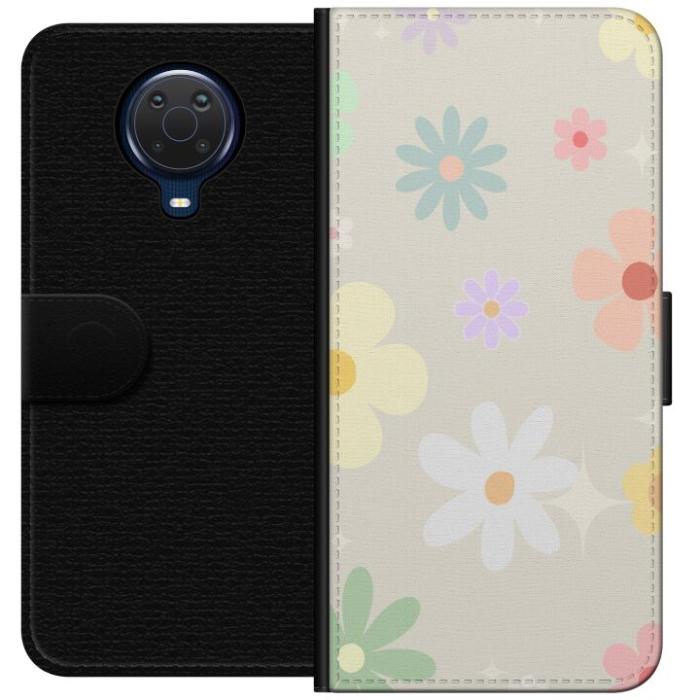 iSecrets - Plånboksfodral till Nokia G20 med fejdande blommor