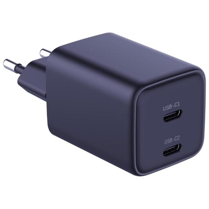 3MK - 3MK Snabbladdare 45W 2xUSB-C QC4+ PPS 2C Super Fast - Svart