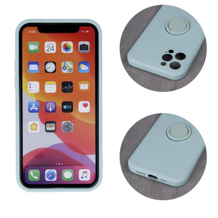 OEM - Galaxy A05s Mobilskal Finger Grip - Ljusgrön