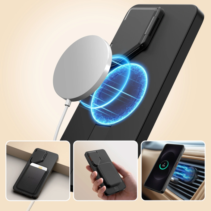 Tech-Protect - Tech-Protect Mobilskal För Galaxy S26 Ultra Magsafe Kevlar Aura - Svart/Orange