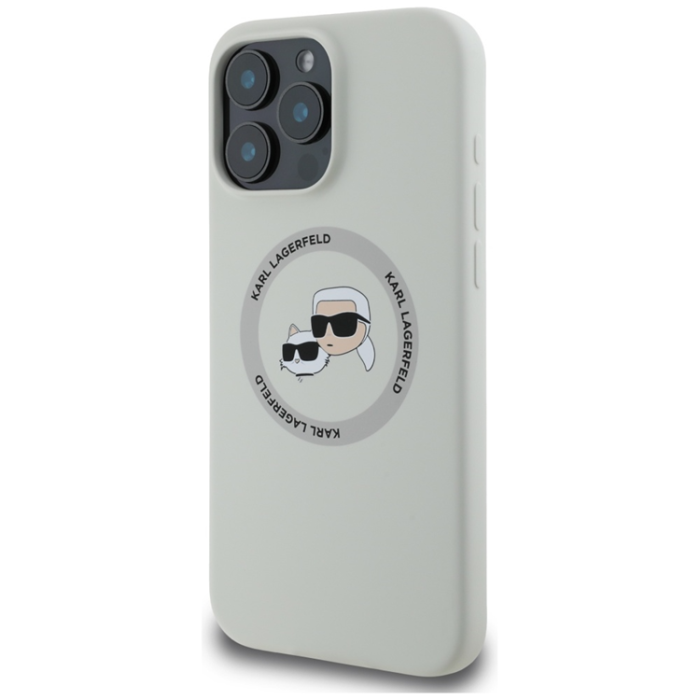 KARL LAGERFELD - Karl Lagerfeld iPhone 16 Mobilskal Magsafe Double Heads - Beige