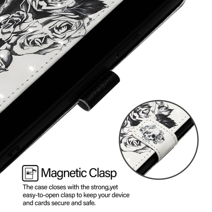 A-One Brand - iPhone 17 Pro Plånboksfodral Printing Pattern Med Strap
