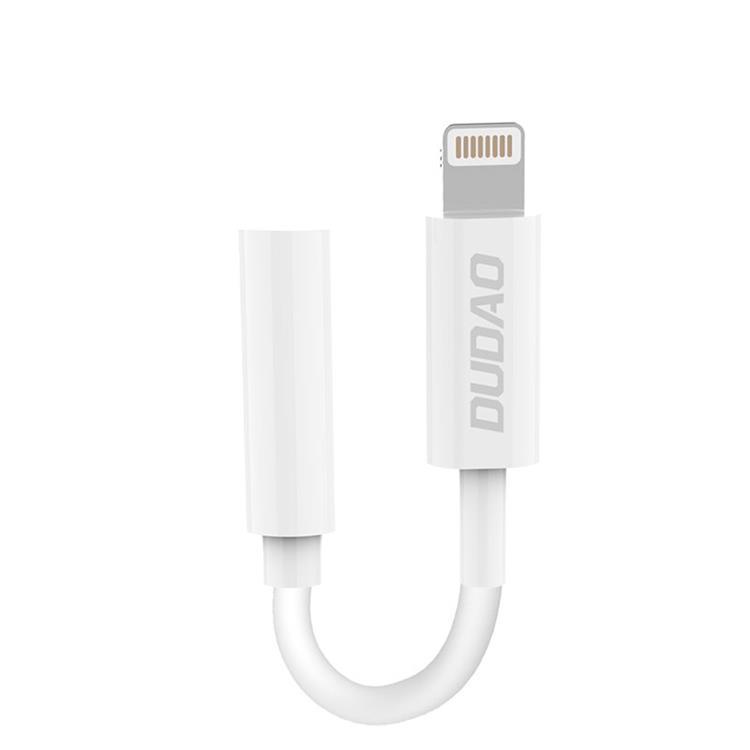 Dudao Ljud Adapter Lightning Till 3.5mm Mini Jack - Vit | 1867 | AlltMobil