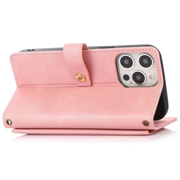 OEM - iPhone 14 Pro Plånboksfodral Flip - Rosa