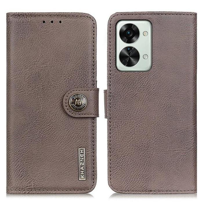 UTGATT1 - KHAZNEH OnePlus Nord 2T 5G Plånboksfodral Shockproof - Grå
