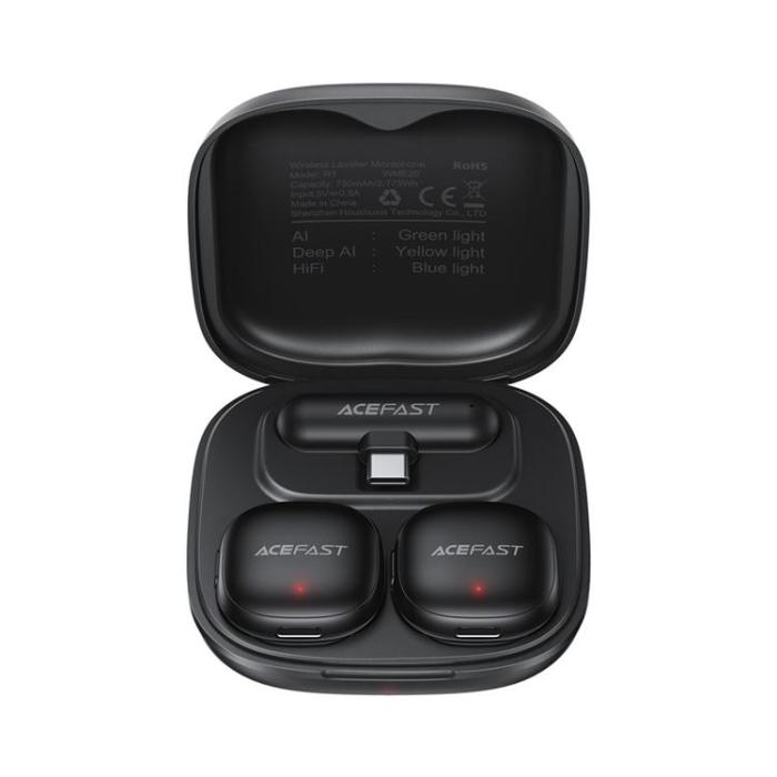 Acefast - ACEFAST Lavilier Mikrofon 360° Omnidirektionell Djup AI-BrusRöducerings R1