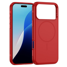 A-One Brand - iPhone 17 Pro Max Mobilskal MagSafe PC + TPU Shockproof - Röd