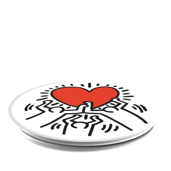 UTGATT5 - Popsockets 3 Figures Holding A Heart Grip med Ställfunktion Premium