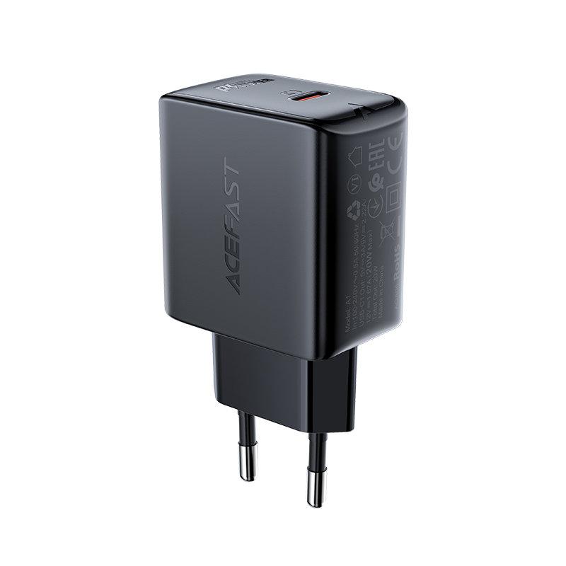 Acefast Väggladdare USB-C 20W - Svart | 505295 | AlltMobil
