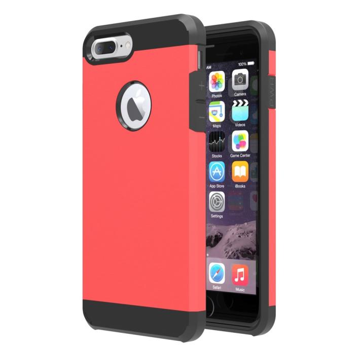 OEM - Slim Armor Mobilskal till Apple iPhone 7 Plus - Röd