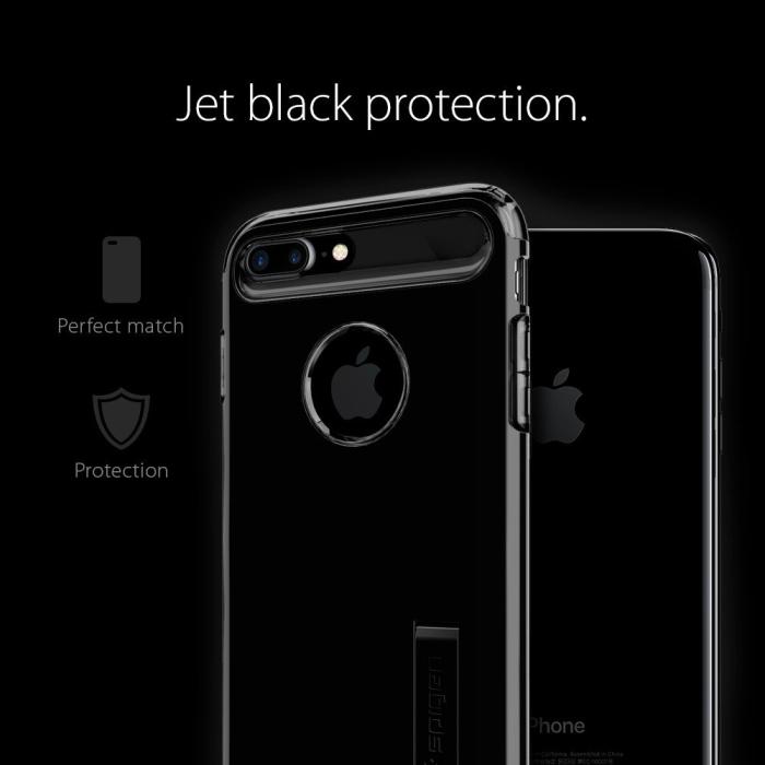 Spigen - SPIGEN Slim Armor Skal till Apple iPhone 7 Plus - Jet Black