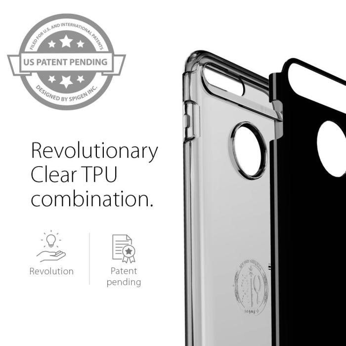 Spigen - SPIGEN Slim Armor Skal till Apple iPhone 7 Plus - Jet Black