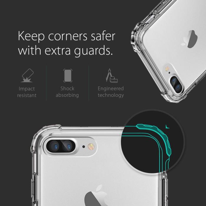 UTGATT5 - Spigen Crystal Shell Skal till Apple iPhone 7 Plus - Grå