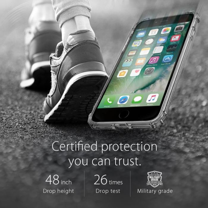UTGATT5 - Spigen Crystal Shell Skal till Apple iPhone 7 Plus - Grå