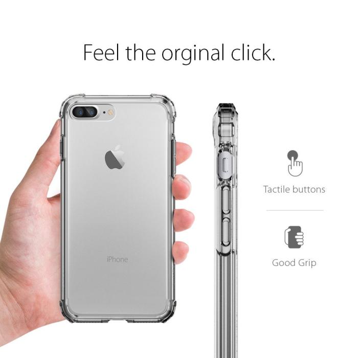 UTGATT5 - Spigen Crystal Shell Skal till Apple iPhone 7 Plus - Grå