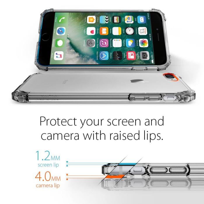 UTGATT5 - Spigen Crystal Shell Skal till Apple iPhone 7 Plus - Grå
