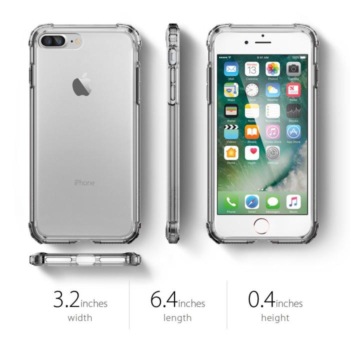 UTGATT5 - Spigen Crystal Shell Skal till Apple iPhone 7 Plus - Grå