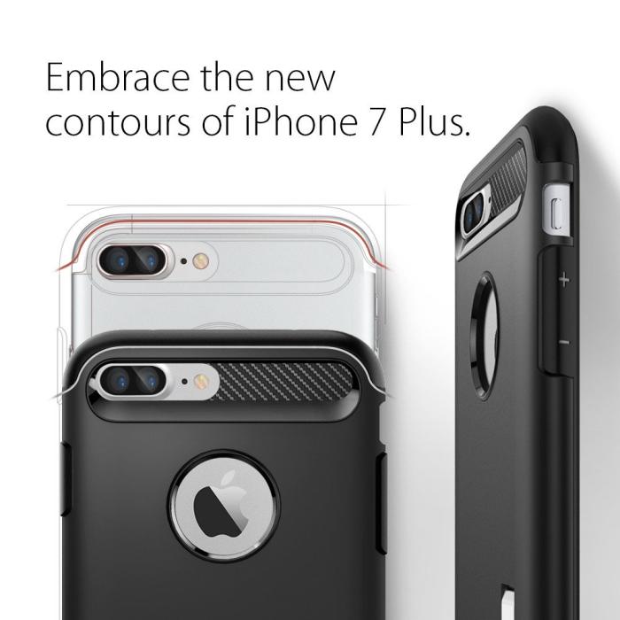 Spigen - SPIGEN Slim Armor Skal till Apple iPhone 7 Plus - Silver