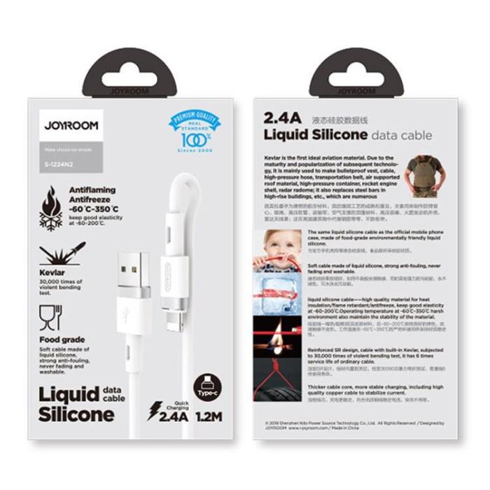Joyroom - Joyroom USB-A till Lightning kabel 2.4A 1.2m - Vit